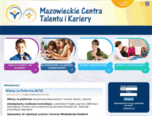 Tablet Screenshot of edu.centratalentu.pl